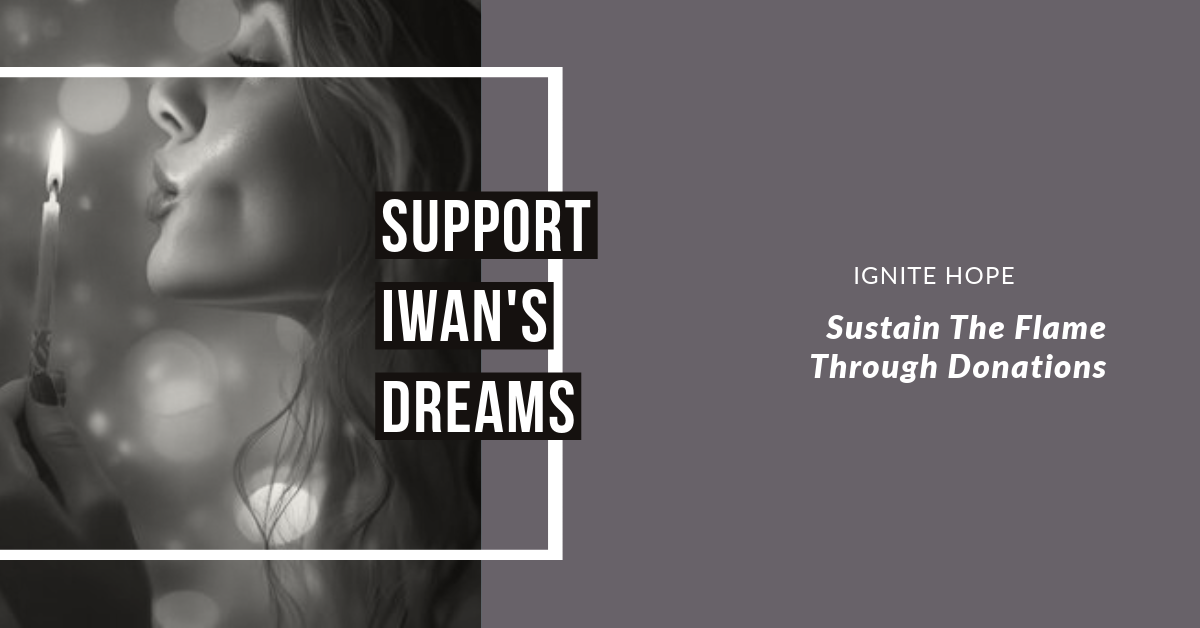 A woman blowing out a candle showing Iwan's dream campaign has been ignited.